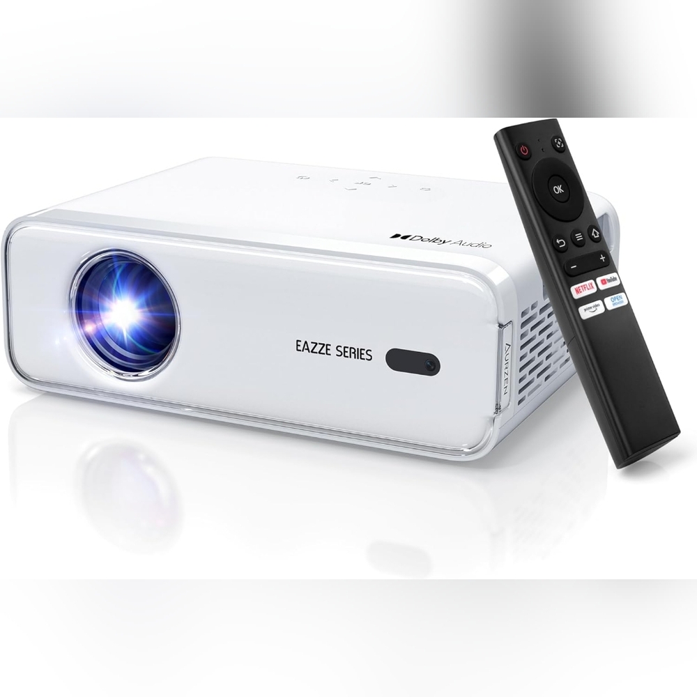 New Aurzen Eazze D1 Smart Projector, NetfIix & DoIby Audio